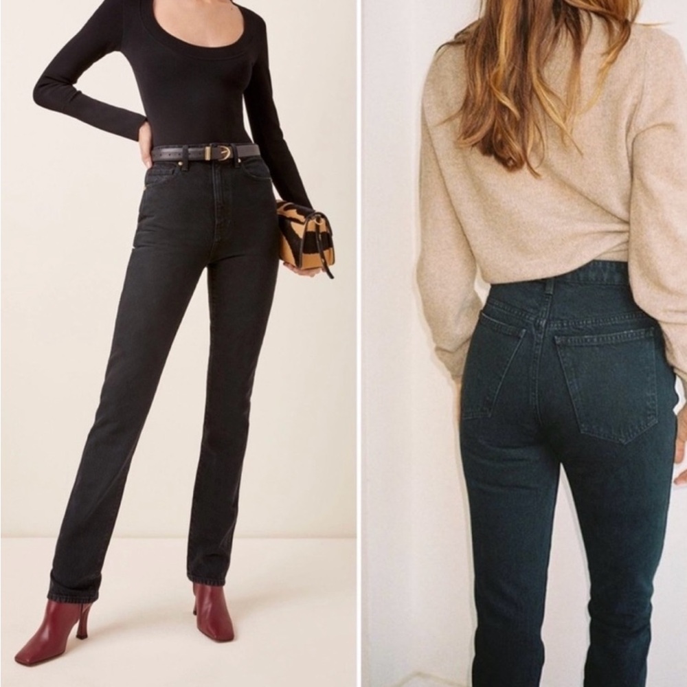 KHAITE Daria High Rise Black Women's Jeans